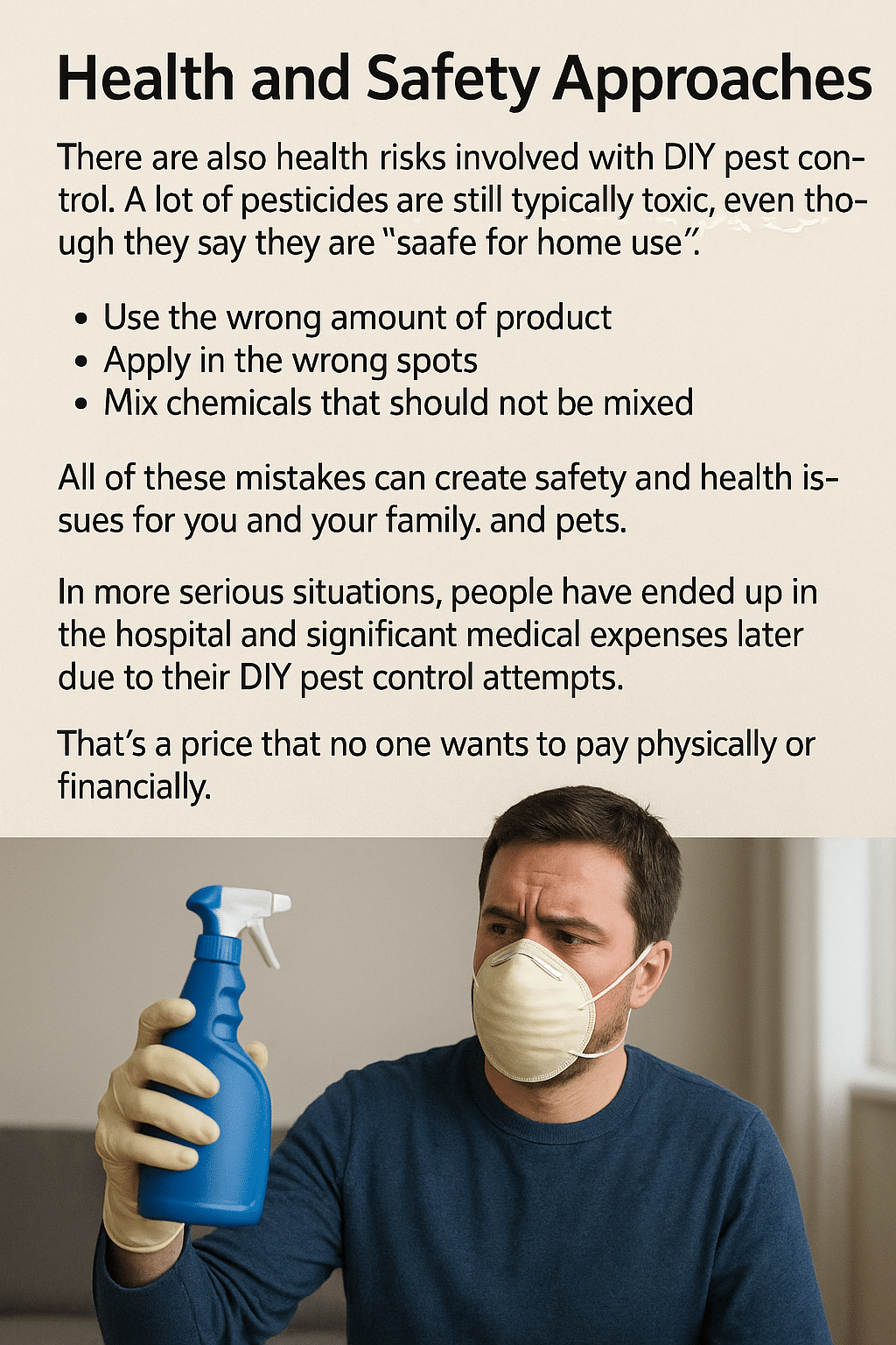 Health risks involved with DIY pest control