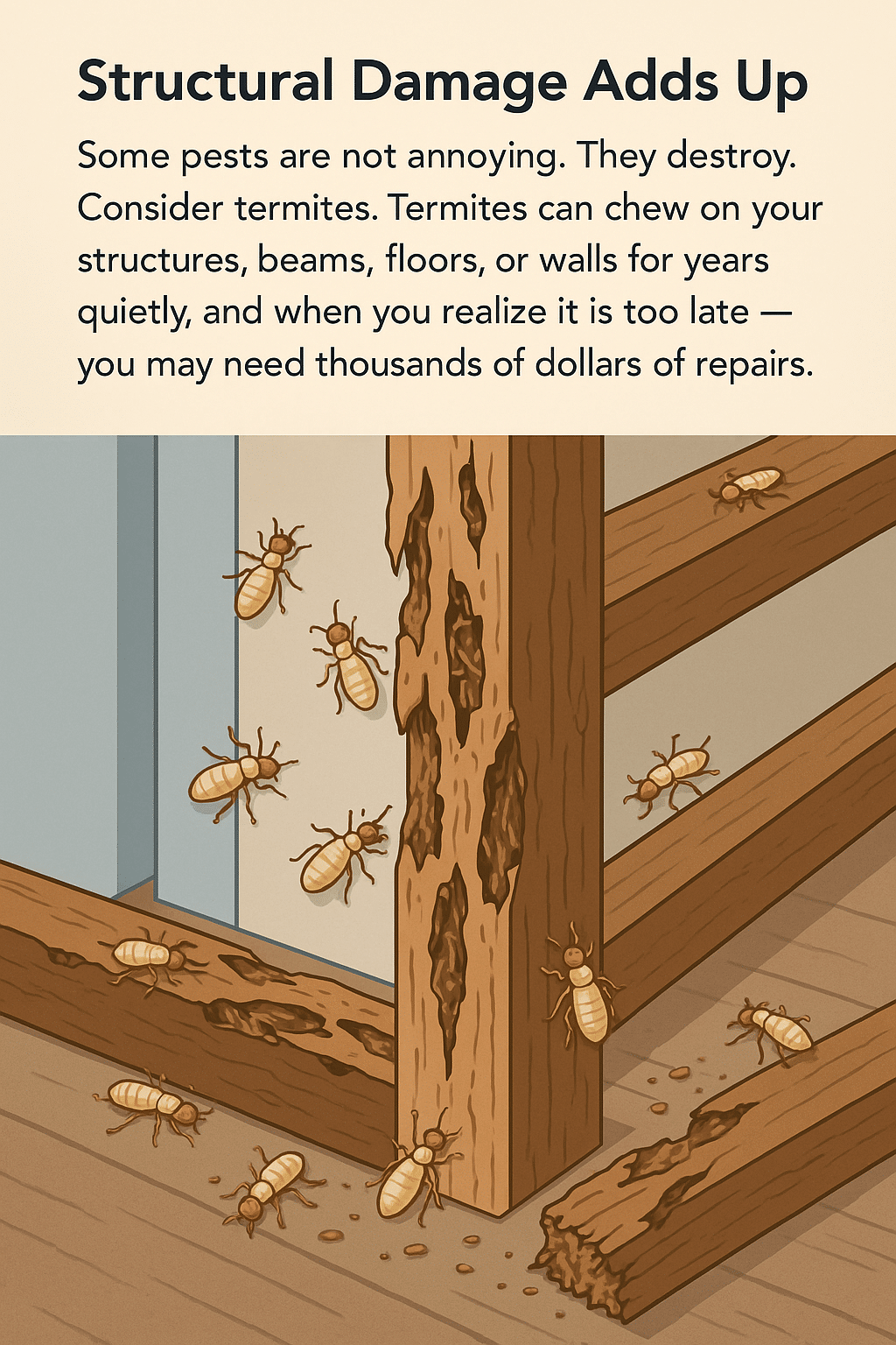 Structural Damage Done By Termites