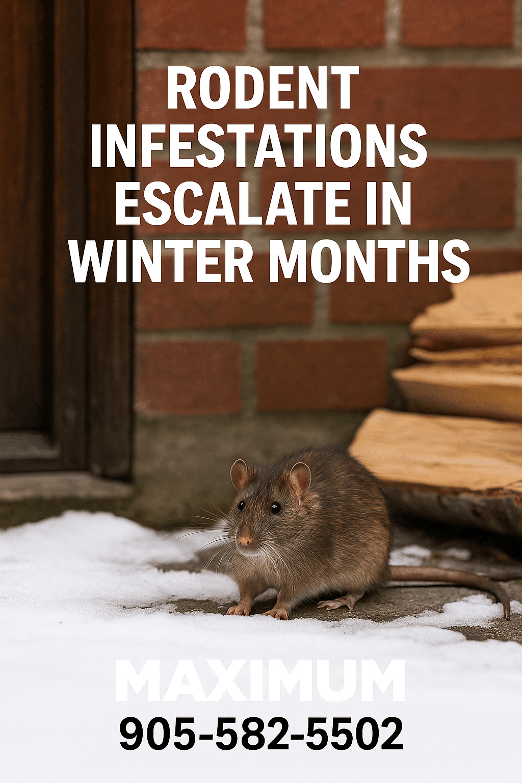 Rodent Infestations Escalate in Winter Months Call Maximum (905) 582-5502