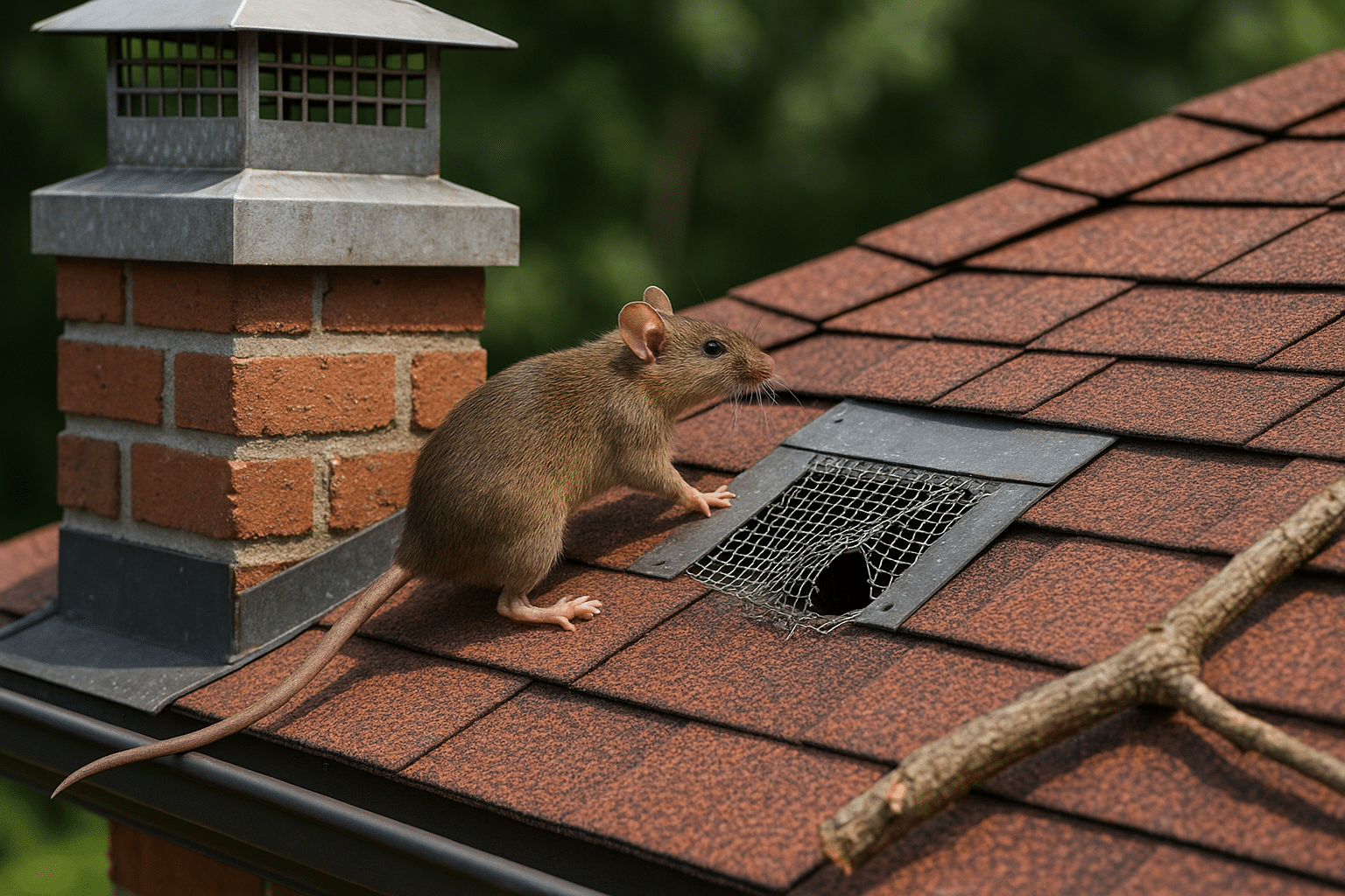 Roof Gaps and Chimneys Access To Rodents