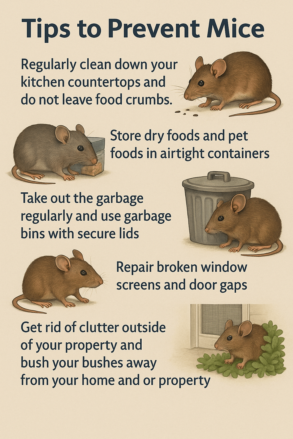 Tips to Prevent Mice with Maximum pest control services calling 905-582-5502 