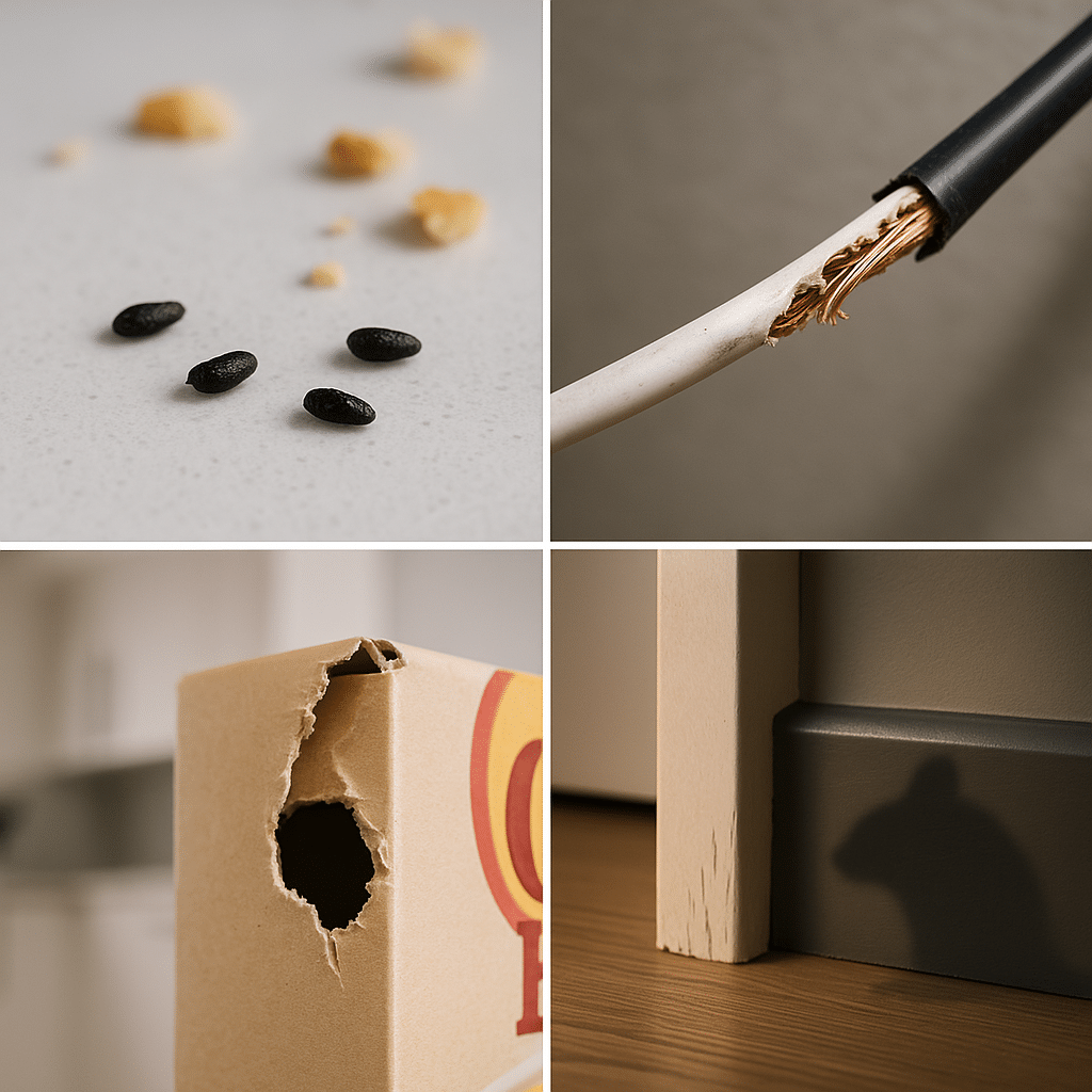 Mouse infestation warning signs