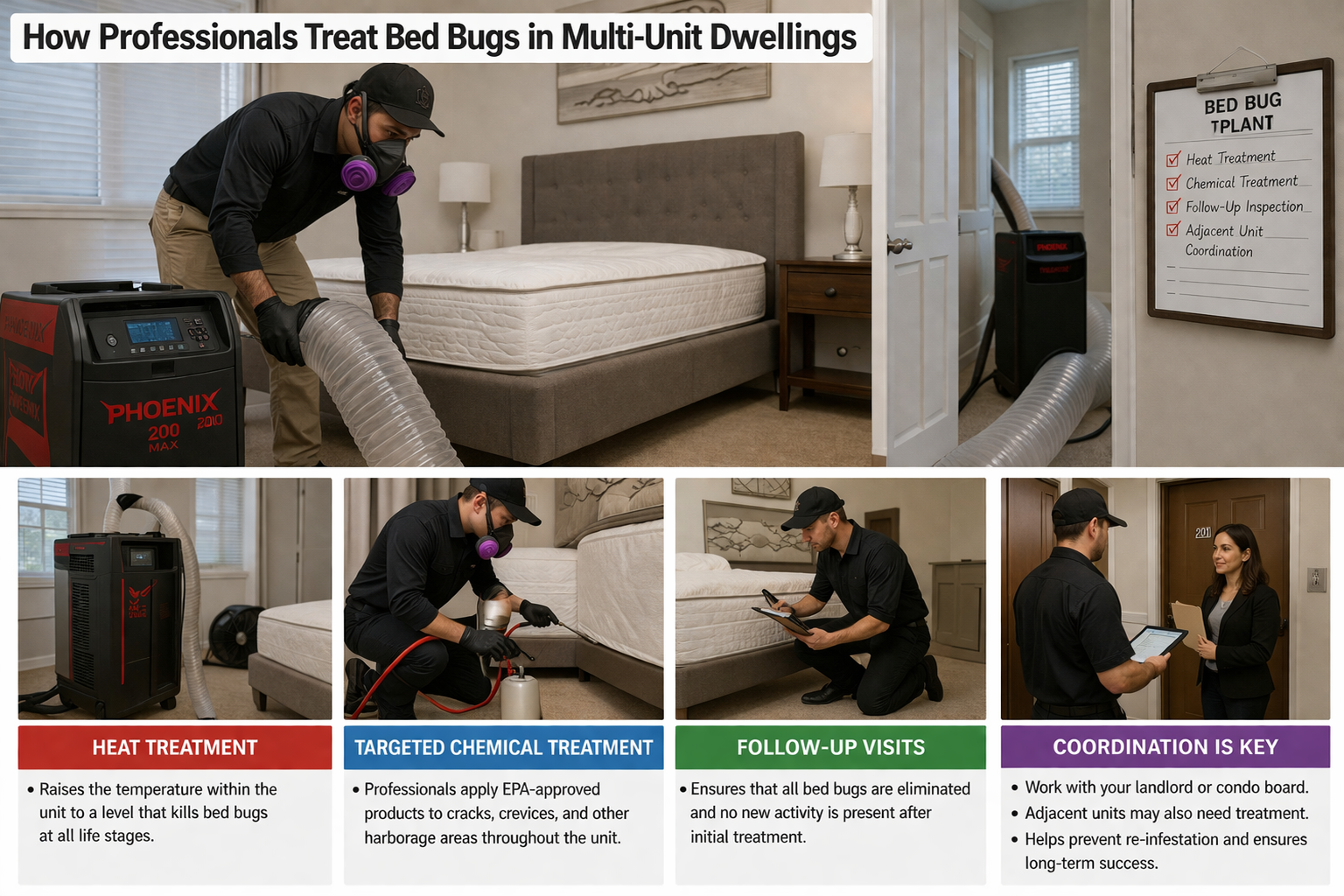 How Professionals Treat Bed Bugs in Multi-Unit Dwellings